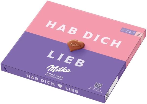 Milka - «Hab Dich Lieb» Pralinés Erdbeercrème 110g